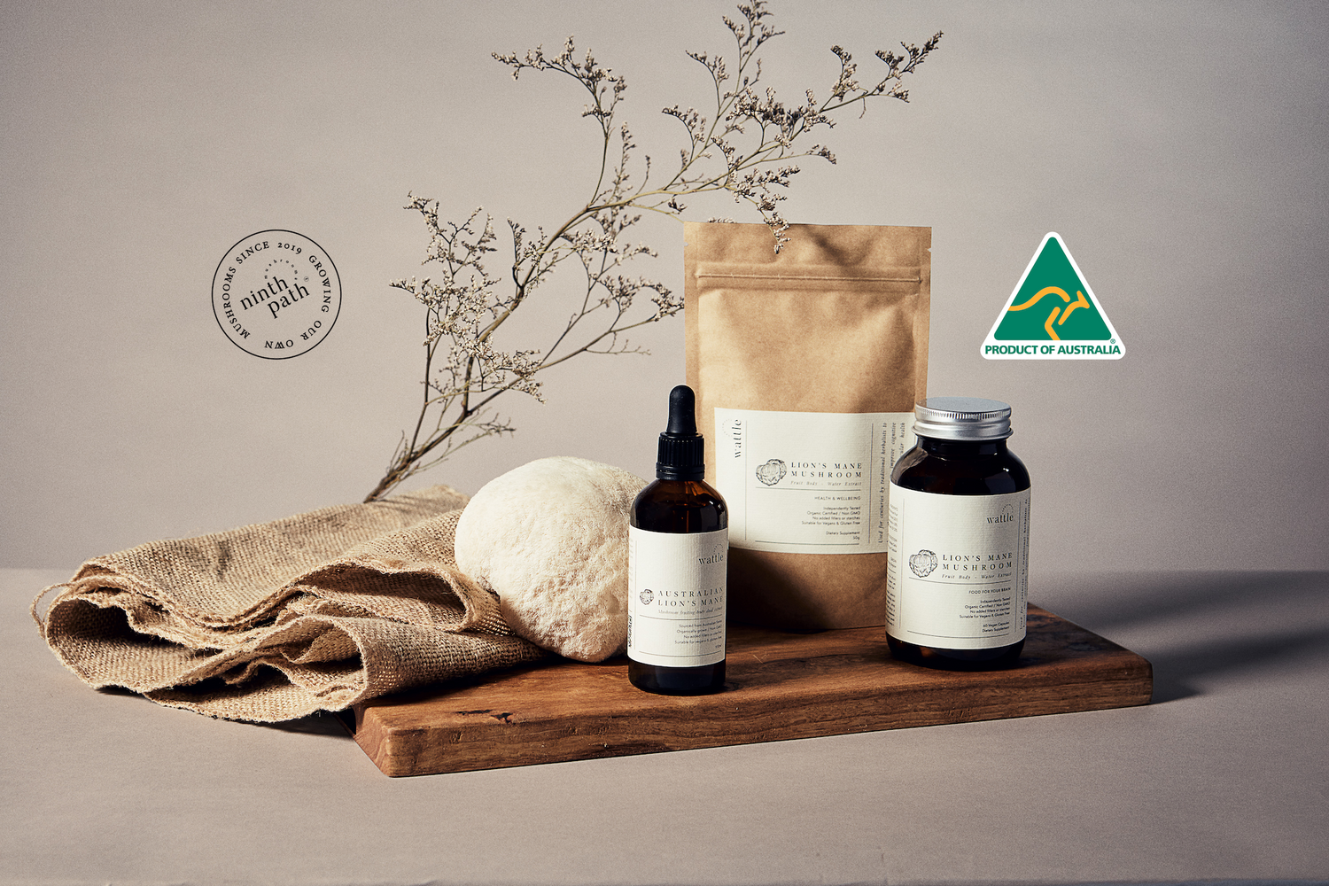 Australian Lion's Mane Mushroom Products | Ninth Path