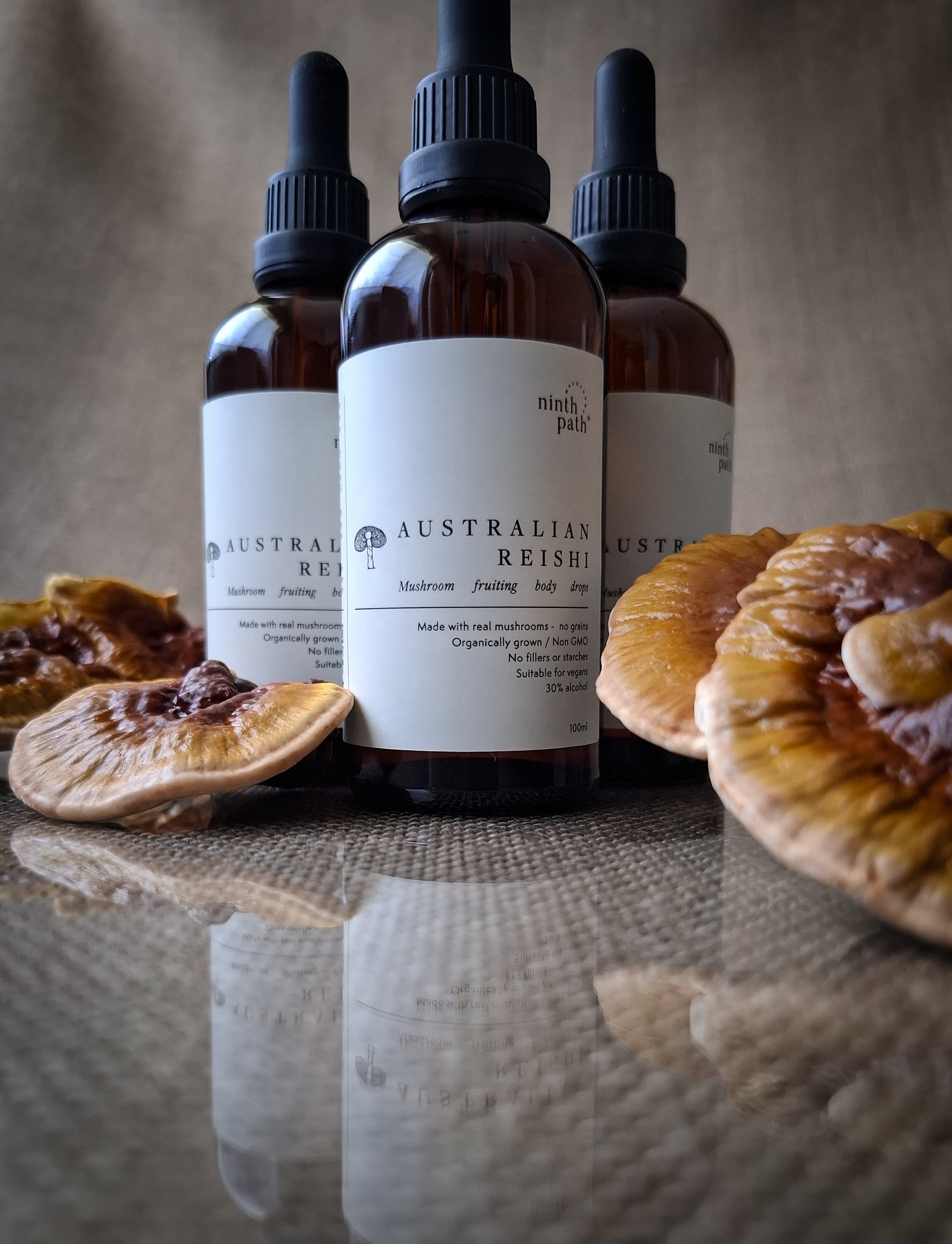 Australian Reishi mushroom drops