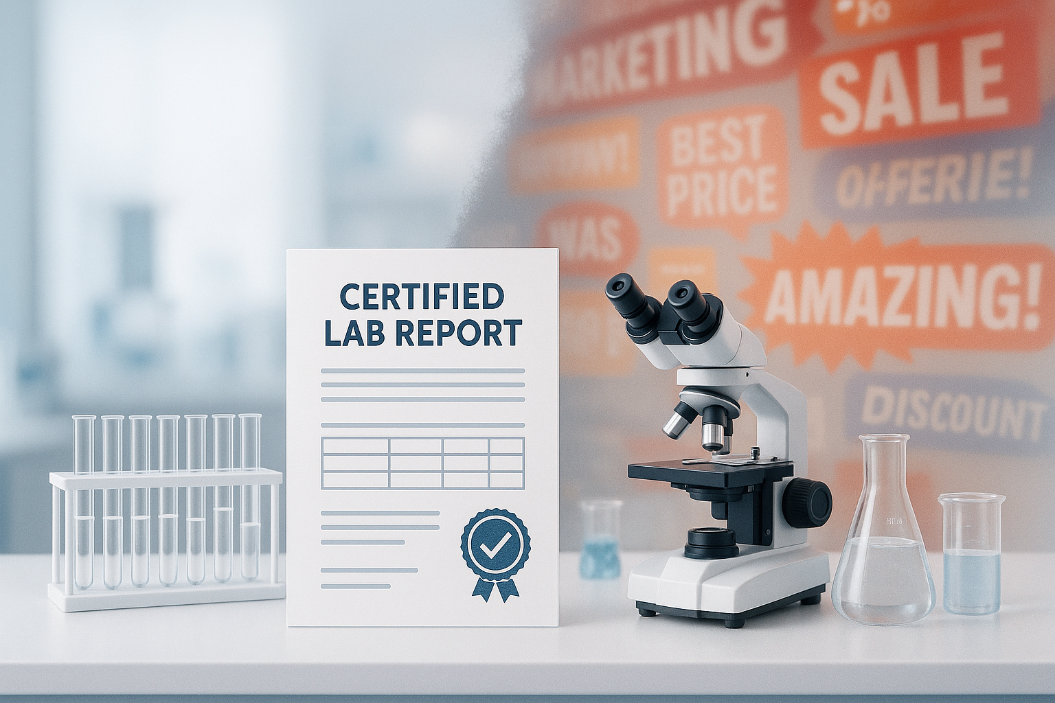 cut through marketing noise and praise to third party lab test